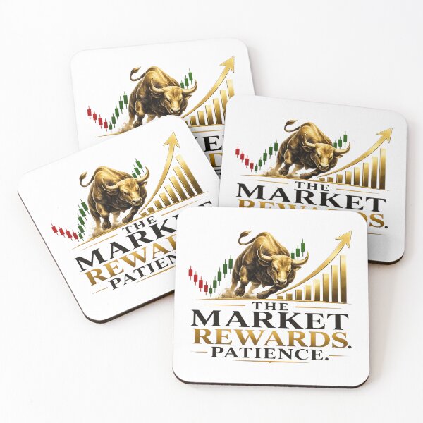 Item preview, The Market Rewards Patience Bull Trader Tee designed and sold by SmartMoneyMugs .