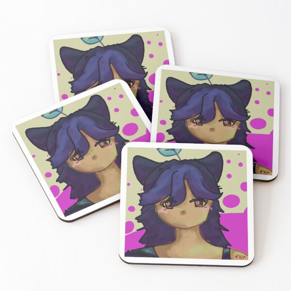 Item preview, Cute cat girl head shot designed and sold by artbyval168.