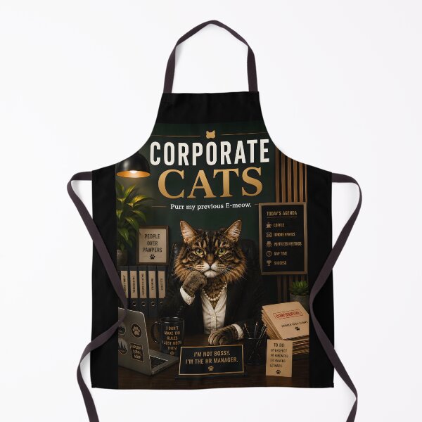Item preview, Corporate Cats – Purr My Previous E-Meow Funny Office Cat designed and sold by RockyMemes.