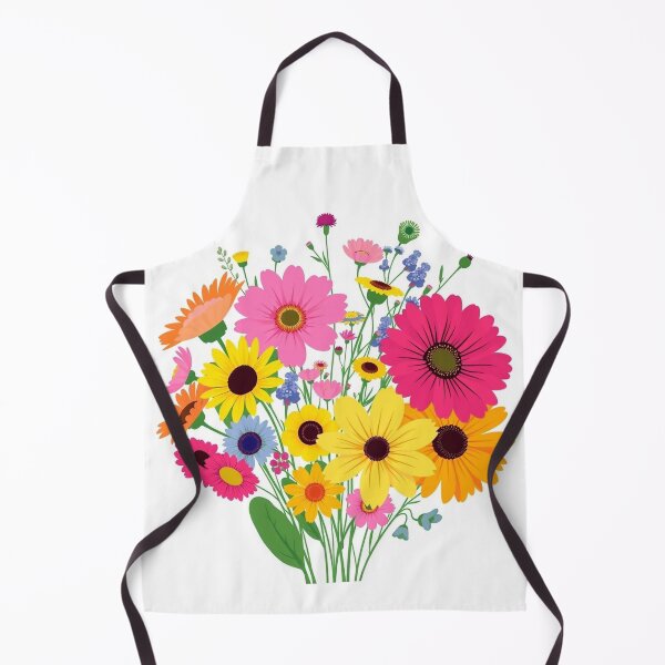 Item preview, Wildflower Bouquet Flat Floral - Modern Graphic Ar designed and sold by QuirkThreadsCo.