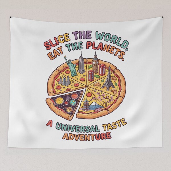 Item preview, Universal Pizza Adventure World Map Galaxy Food designed and sold by Amir Faysal.