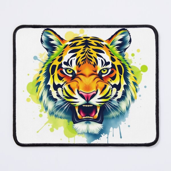 Item preview, Tiger Watercolor Splash - Modern Graphic Art T-Shi designed and sold by QuirkThreadsCo.
