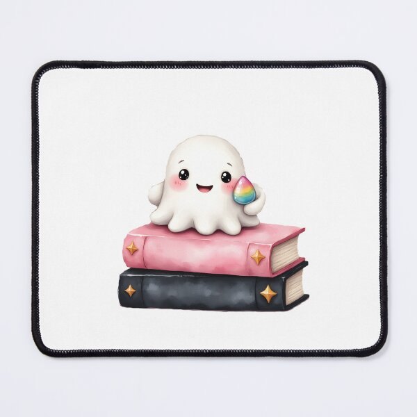 Item preview, Cute Ghost Bookworm designed and sold by Starlett Designs.