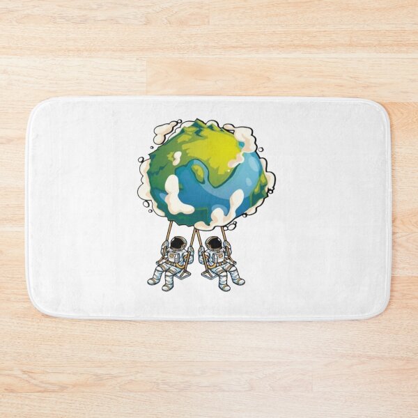 Item preview, Two Astronauts Swinging from Planet Earth designed and sold by RoyalDeluxGo.