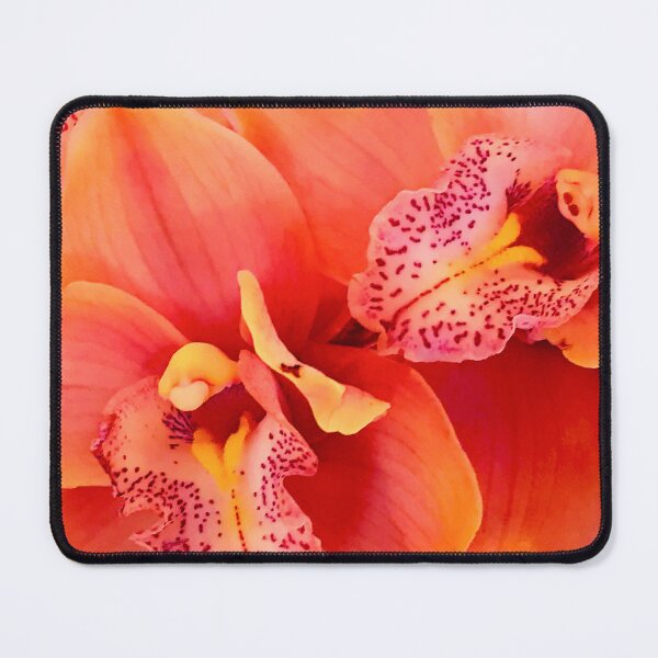 Item preview, Tropical Tangerine-Hues Orchid Flowers Art Photo designed and sold by DEC02.