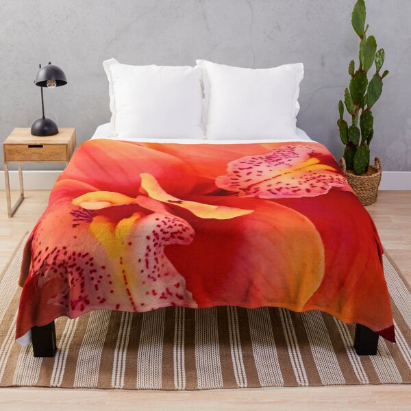 Item preview, Tropical Tangerine-Hues Orchid Flowers Art Photo designed and sold by DEC02.