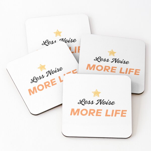 Item preview, LESS NOISE MORE LIFE designed and sold by HK_TRENDS_HUB.