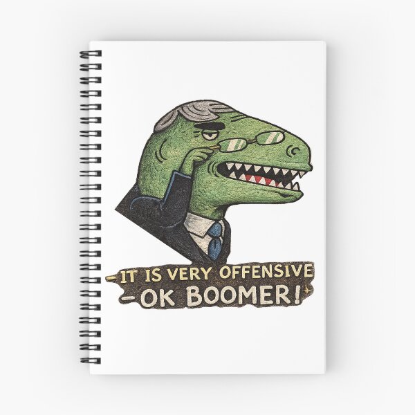 Item preview, Funny Dinosaur Ok Boomer Shirt, T-Rex Meme Design, Offensive Humor, Sarcastic Retro Dino Art designed and sold by Bigohobi.