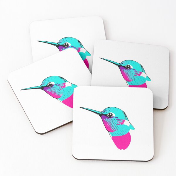 Item preview, Hummingbird Pop Art - Modern Graphic Art Sticker designed and sold by QuirkThreadsCo.
