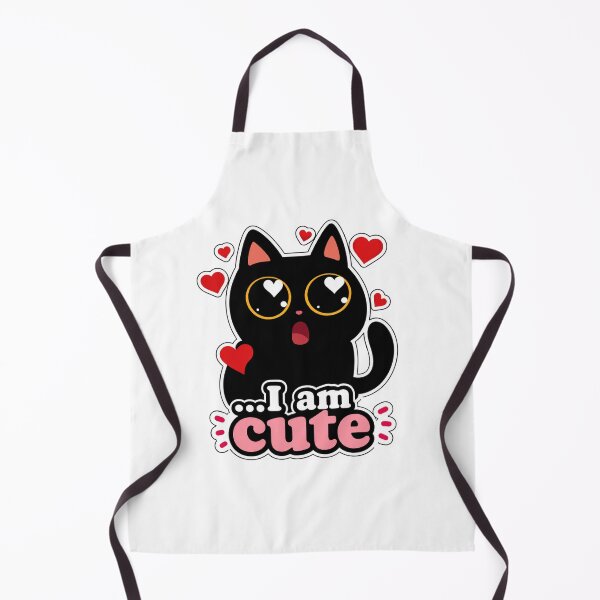 Item preview, I Am Cute Funny Kawaii Black Cat Hearts Sarcastic Sweet Art designed and sold by PrintAura15.
