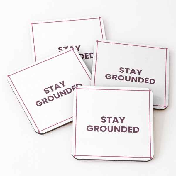 Item preview, "STAY GROUNDED" Minimalist Quote Hoodie designed and sold by QuirkThreadsCo.