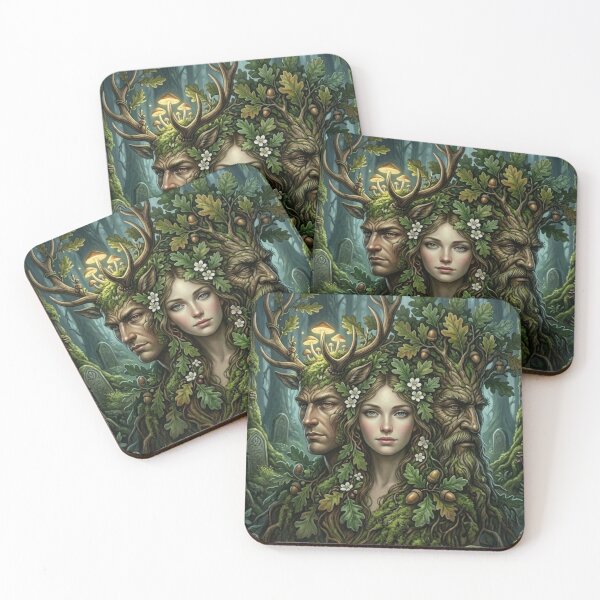 Item preview, Cernunnos, Maia, and the Oak King - Deities of the Forest designed and sold by NeyhineAngelionShop.