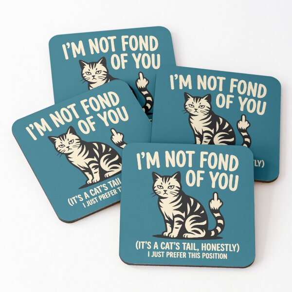 Item preview, Funny Rude Cat Sarcastic Tail Humor designed and sold by Amir Faysal.