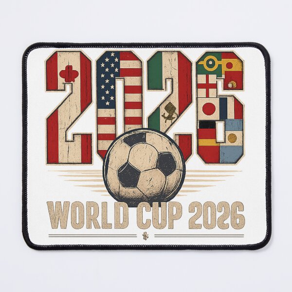 Item preview, 2026 World Cup Soccer Vintage Design, International Football Fan Graphic, Retro Championship Shirt designed and sold by Bigohobi.