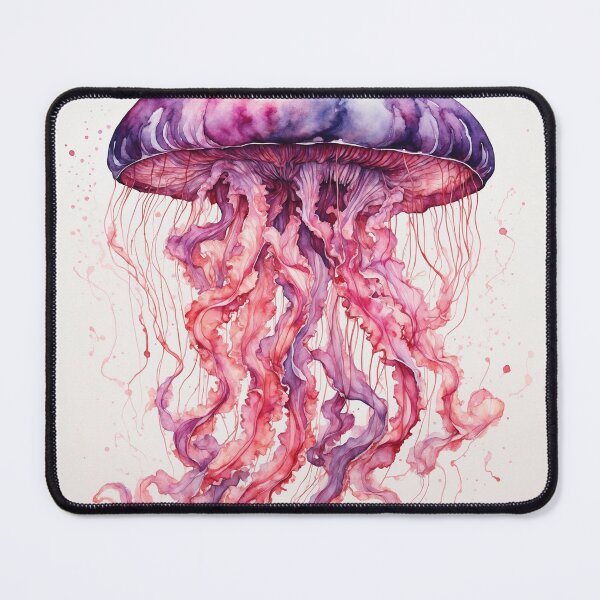 Item preview, Jellyfish Watercolor Art — Ocean Print designed and sold by RawNaturePrints.