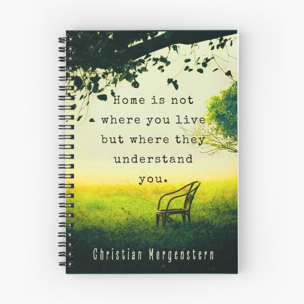 Item preview, Christian Morgenstern: Home is not where you live but where they understand you. designed and sold by artbleed.