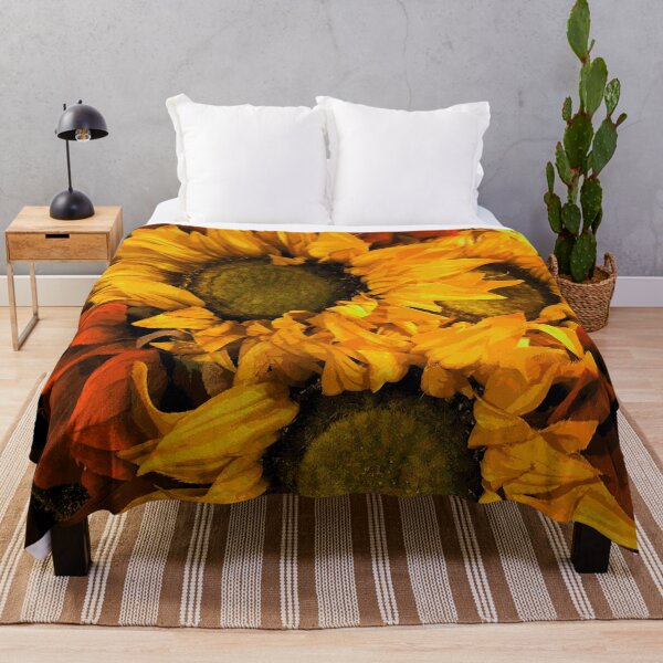 Artikelvorschau, Herbst Herbst Goldrute-Gelb und Orange Sonnenblumen Kunst entworfen und verkauft von DEC02.