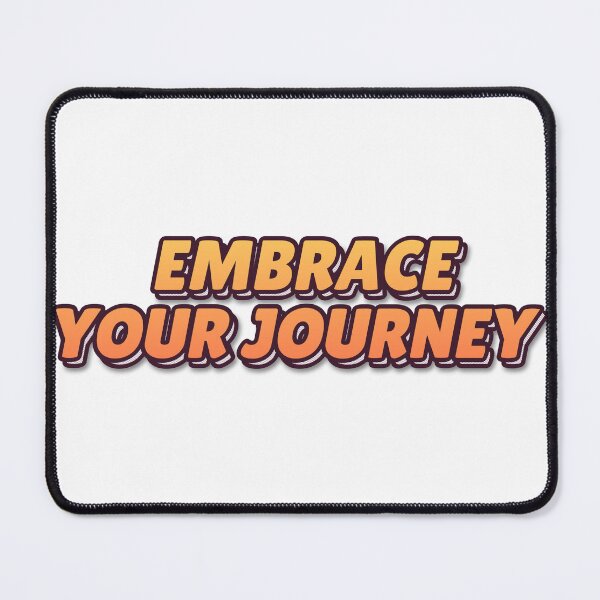 Item preview, "EMBRACE YOUR JOURNEY" Retro Typography T-Shirt designed and sold by QuirkThreadsCo.