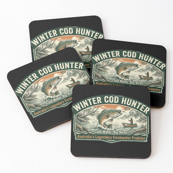 Item preview, Winter Cod Hunter Murray Cod Fishing Australian Freshwater Angler designed and sold by Yellowriversss.