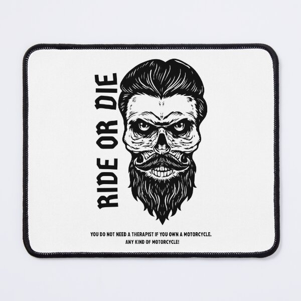 Item preview, Bearded Skull Vintage Design, Gothic Skeleton Face, Dark Tattoo Style, Biker Graphic Tee designed and sold by Bigohobi.
