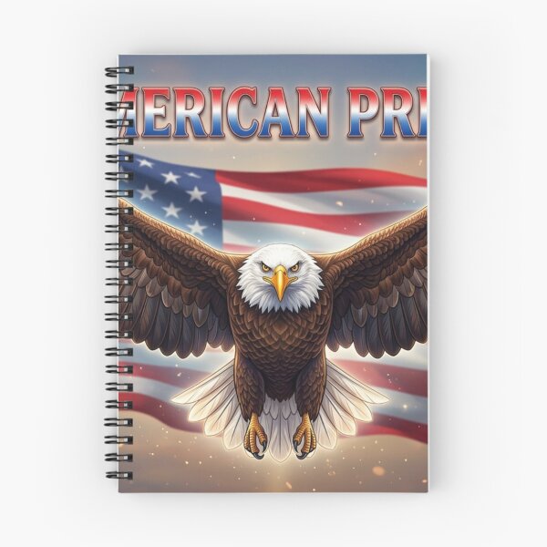 Item preview, American Pride – Bald Eagle & USA Flag (Horizontal Edition) designed and sold by MalinStyle.
