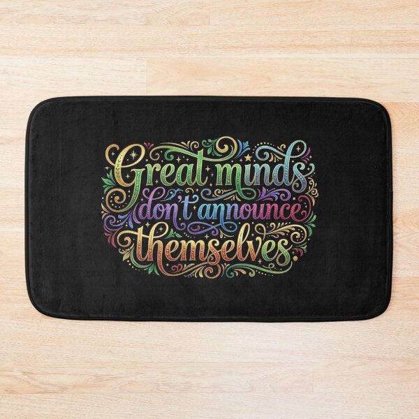 Item preview,  Great Minds Dont Announce Themselves Retro Vintry Off designed and sold by VintryOff.