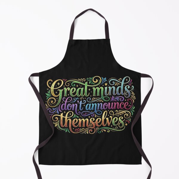 Item preview,  Great Minds Dont Announce Themselves Retro Vintry Off designed and sold by VintryOff.