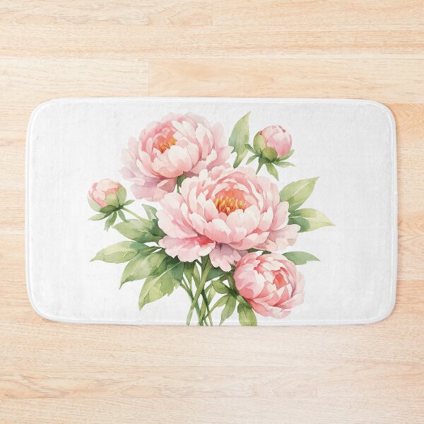 Item preview, Watercolor Pink Peony Bouquet designed and sold by odkocreative.