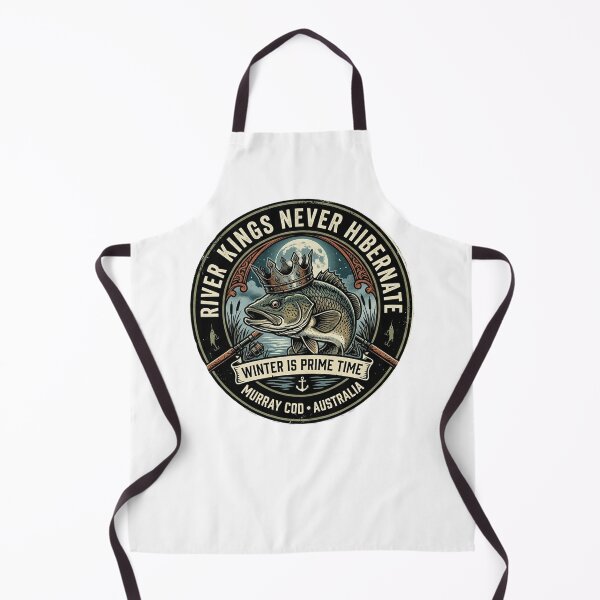 Item preview, River Kings Never Hibernate Murray Cod Fishing Vintage Australian Angler  designed and sold by Yellowriversss.