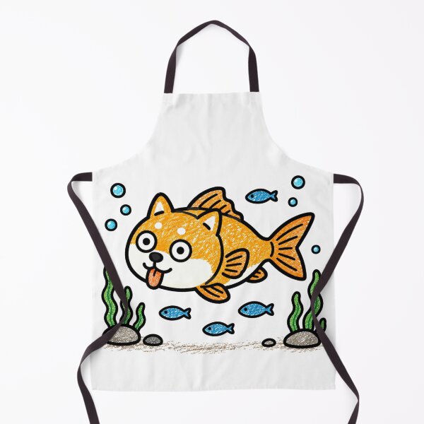 Item preview, Funny Shiba Goldfish Cute Kawaii Dog Fish Hybrid Cartoon Animal designed and sold by Tiny Paw by jojojo Studio.