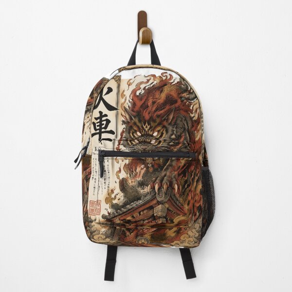 Item preview, Flaming Demon Cat Art – Japanese Mythology Monster designed and sold by kaxymax.