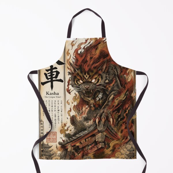 Item preview, Flaming Demon Cat Art – Japanese Mythology Monster designed and sold by kaxymax.