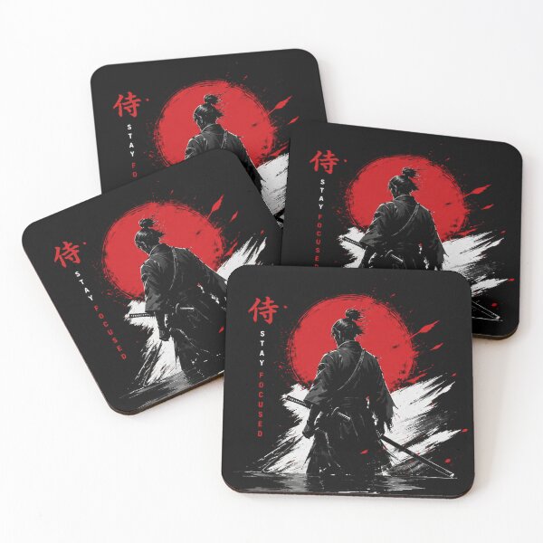 Item preview, Samurai Zen Warrior Japanese Ink Art | Stay Focused Control Your Mind Master Your Life designed and sold by NBT-NOVA.