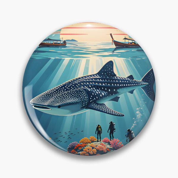Item preview, Retro tropical sunset poster illustration of Richelieu Rock, Andaman Sea, Thailand. designed and sold by Spirit of Siam.