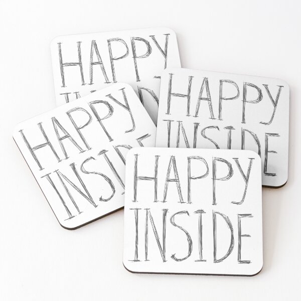 Item preview, Happy Inside Positive Quote designed and sold by ArtbyLanaN.