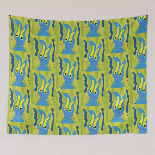 Item preview, Abstract Quirky Trippy Psychadelic Alien Print  designed and sold by TheSnugGirl.