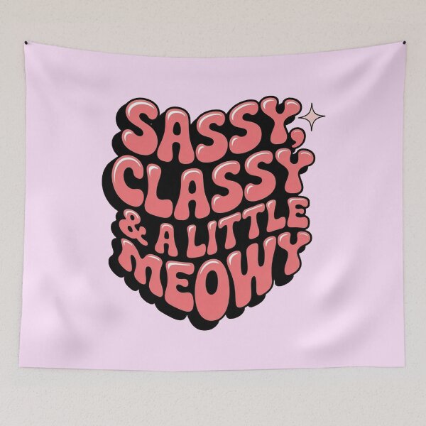 Item preview, a vibrant and playful typographic design featuring a fun, feline-themed pun. designed and sold by luffy2374.