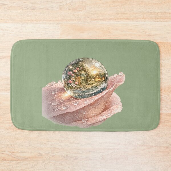 Item preview, Miniature Cottage Garden Dewdrop Watercolor | Dreamy Cottagecore Fantasy Illustration designed and sold by MagicMakerPh.