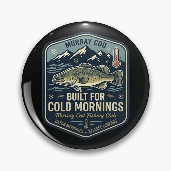 Item preview, Built For Cold Mornings Murray Cod Fishing Australian Winter Angler designed and sold by Yellowriversss.