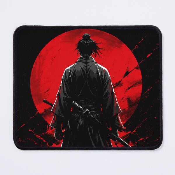 Item preview, Blood Moon Samurai – Minimalist Japanese Warrior Silhouette designed and sold by NBT-NOVA.