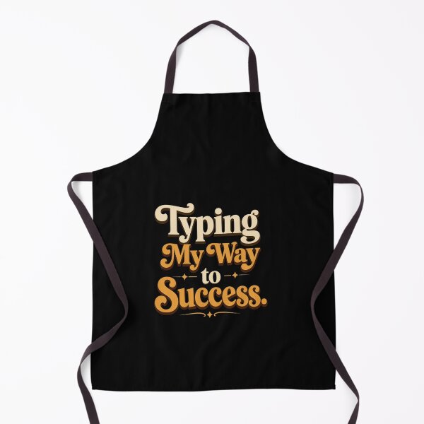 Item preview, Typing My Way to Success. | Retro Productivity Typography Design designed and sold by Irene Catchmind.