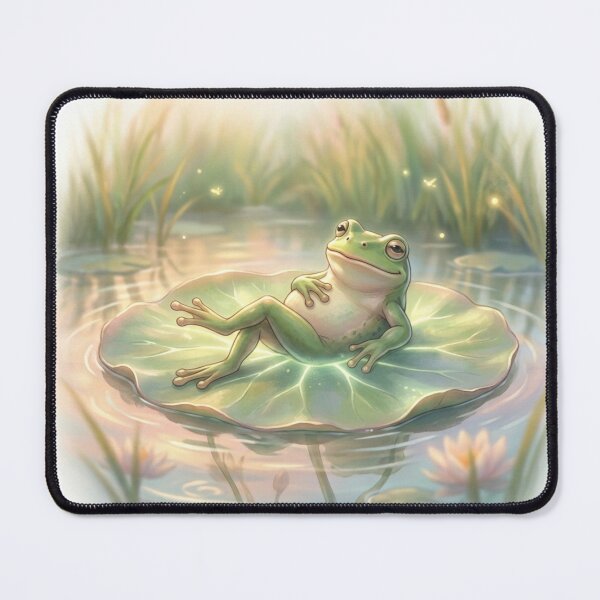 Item preview, Relaxing Frog on Leaf designed and sold by MalinStyle.