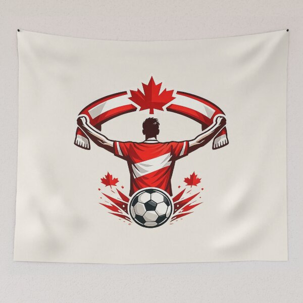 Item preview, Canada Soccer Fan Scarf Supporter designed and sold by Corvoria.