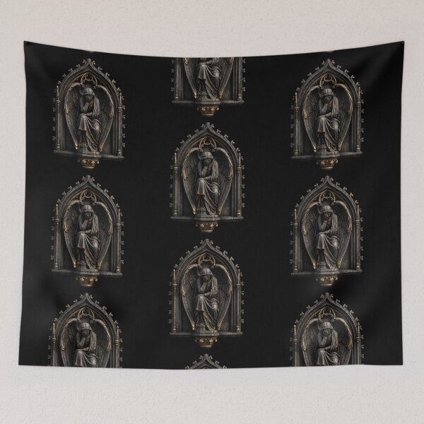 Item preview, Mourning Angel with Folded Wings — Gothic Sculpture designed and sold by David Mateo ArtWorks.