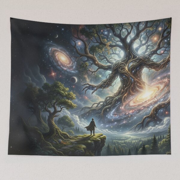 Item preview, Cosmic Tree - Connection between Universe and Earth designed and sold by NeyhineAngelionShop.