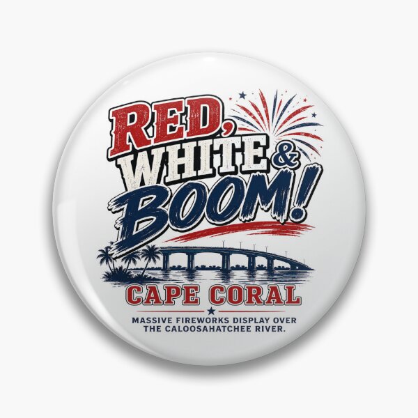 Artikelvorschau, Red White Boom Cape Coral Florida entworfen und verkauft von IRON WINGS /USAF.
