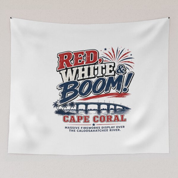 Artikelvorschau, Red White Boom Cape Coral Florida entworfen und verkauft von Combat Skies.