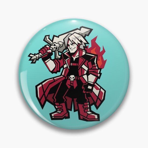 Item preview, Stylized Anime Demon Hunter Vector Graphic - Cool White Hair Warrior Sticker Design designed and sold by luffy2374.