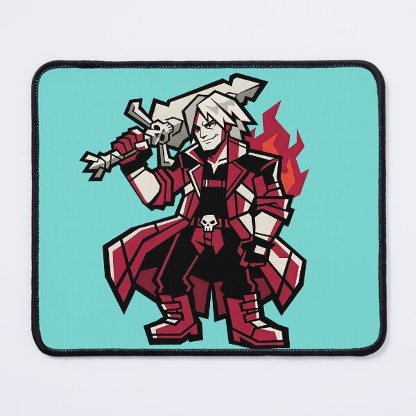 Item preview, Stylized Anime Demon Hunter Vector Graphic - Cool White Hair Warrior Sticker Design designed and sold by luffy2374.