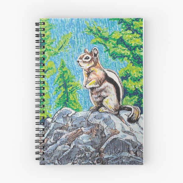 Item preview, Acrylic markers illustration of Alberta Squirrel, Canada designed and sold by Konopikyu.